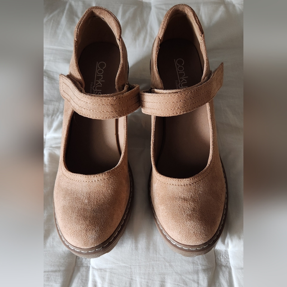 Corkys Mary Jane Tan Heels for Women
